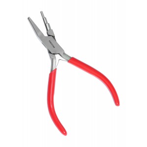 Concave And Round Nose 3 Step Wire Looping Jewelry Pliers